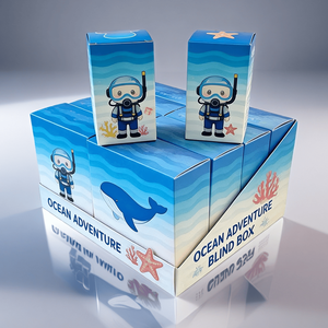 Caja de Juguetes de Arte Personalizada |   Cajas de Regalo de Papel Repujado con Diseño de Dibujos Animados para Coleccionables Aleatorios - Product Image 1