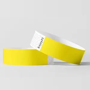 Desechable DuPont papel Tyvek concierto personalizado promoción colorida pulsera