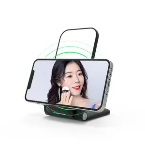 Missmeeca Odm Oem Custom New Design Trade Hot Selling Hand-Held Multi-Function Smart ABS Cosmetic Mirror For Desktop