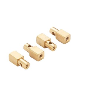 <b>Copper</b> <b>Screw</b> Precision Machined Part 100mm Max Diameter Round Shape CNC Lathe Turned Finishing Accuracy - Product Image 2