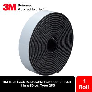 เทปตีนตุ๊กแก 3M รุ่น Dual Lock Reclosable Fastener SJ3540 แบบที่ 250 ขนาด 1 นิ้ว x 50 หลา สีดำ สำหรับใช้งานภายในอาคาร - Product Image 3