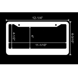 Bling tấm giấy phép khung Rhinestone USA Cờ Giấy phép tấm khung cho nam giới yêu nước cá nhân tinh thể thép không gỉ xe Plat - Product Image 3