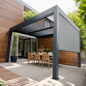 Pérgola Bioclimática Versátil de Aluminio <span class=keywords><strong>para</strong></span> Exteriores, Construcción de Jardín Premium <span class=keywords><strong>para</strong></span> una Sombra Perfecta en el Patio y <span class=keywords><strong>para</strong></span> el Ocio - Product Image 5