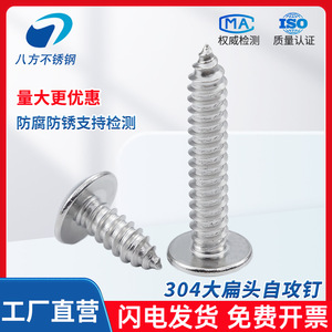สกรูเกลียวปล่อยสแตนเลส 304 แปดทิศทาง M2.9 M4.8 หัวกลมฟิลลิปส์ JIS B 1122 เกรด B A2-70 - Product Image 5