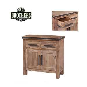 Meilleur prix Buffet solide à 2 portes de marque Atlas au design moderne Table de garde-robe pour la maison Salle à manger en bois fabriqué au Vietnam - Product Image 5