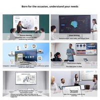 Tableau blanc interactif 4K de 65 pouces, écran tactile tout-en-un, affichage intelligent pour l'éducation scolaire, les réunions de bureau