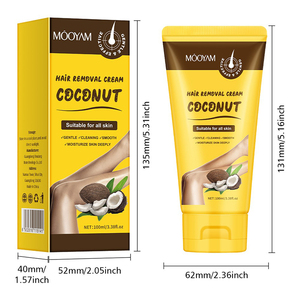 MOOYAM Crema Depilatoria Naturale al Cocco per Pelli Sensibili, Corpo e Viso, Delicata e Indolore, Adatta a Tutti i Tipi di Pelle - Product Image 6