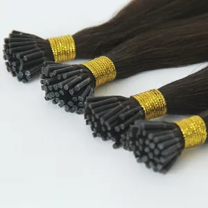 100% Virgin European Russian Cuticle Human Hair Prebonded 0.5g/0.8g/1g stick I Tip Hair Extensions