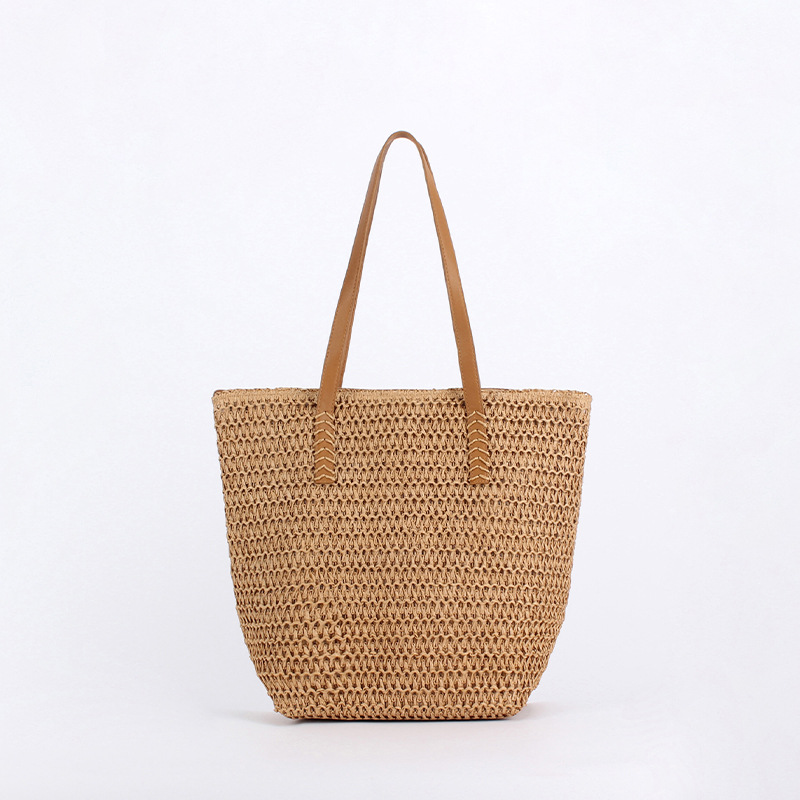 Camel-hand stitched shoulder strap