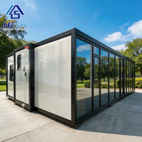 Maison conteneur préfabriquée extensible homologuée UL NEC 2023, câblée, 40 pieds, 30 pieds, 20 pieds, 1, 2, 3, 4, 5 chambres, cuisine, maison en acier, casita