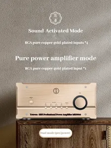 Amplificador HiFi Clase <span class=keywords><strong>A</strong></span> MUSMYS-Pure de 80Wx2, Sistema de Sonido con Condensadores ELNA, Soporte Metálico, 4 Entradas RCA para DJ, Cine en Casa y Audio - Product Image 6