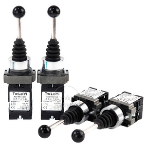 สวิตช์แบบกด TwLeiYi รุ่น XD2PA14CR แบบ DPDT ขนาด 25 มม. ขั้วต่อแบบสกรู พร้อมระบบล็อคด้วยตัวเอง แบบมือจับไขว้ - Product Image 1