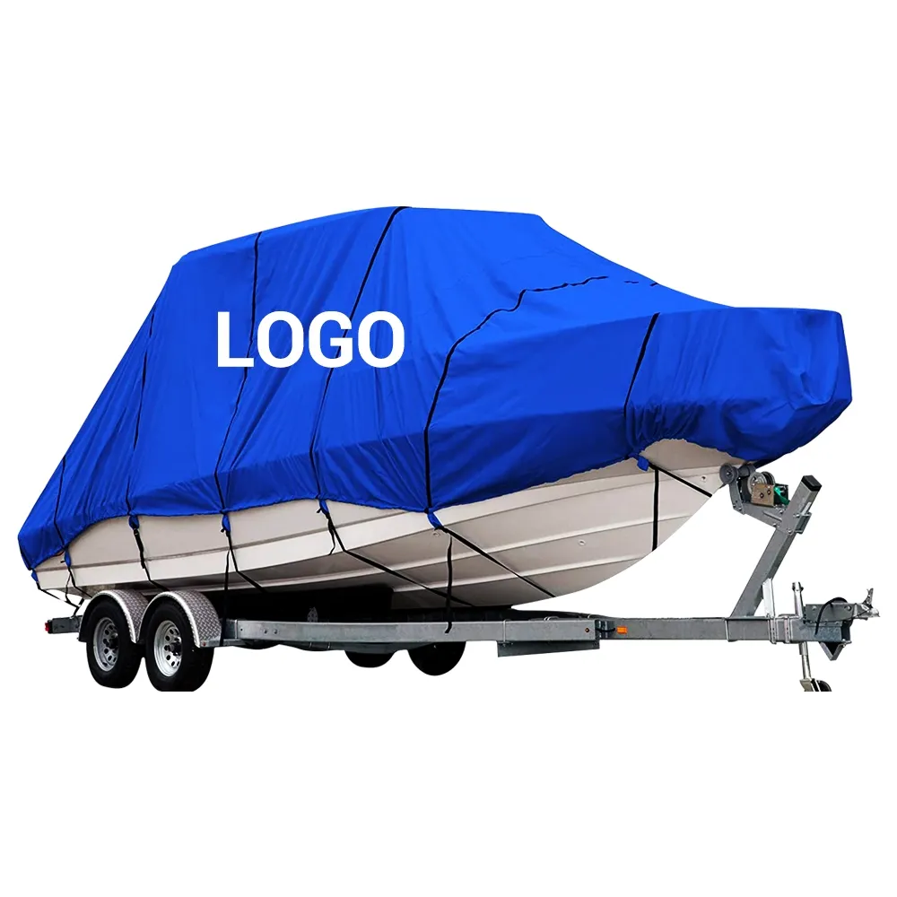 OEM & ODM promotional lightweight waterproof durable solid boat cover ship cover, oxford fabrics made, custom logo provided