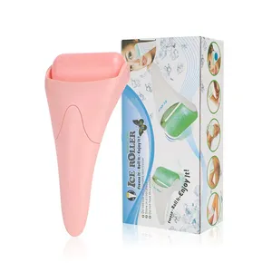 High Quality Personal Beauty Use Skin Derma Ice Roller Pink Face Massage Ice Roller
