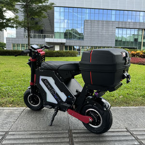 Trottinette électrique Grofought USA avec livraison gratuite, batterie M5 72V 50AH, suspension intégrale, pneus larges de 14 pouces, double moteur, cyclomoteur électrique - Product Image 2