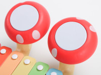 Educational Music Toys 2-in-1 Piano Xylophone and Mushroom Drum Rainbow Color 8 Scales Plastic Keyboard Instrument Play