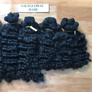 Premium Nouveau Style Cambodgien Remy Cheveux Naturel Printemps Curl Trame Unique Extension de Peau de Cheveux Humains - Product Image 2