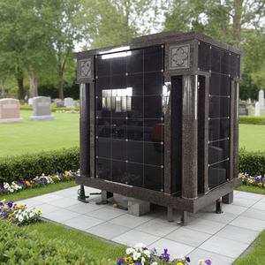 Lápida de Granito para Cremación de Diseño Americano Moderno, Columbario Pequeño con 2 o 4 Nichos, Venta al Por Mayor - Product Image 1