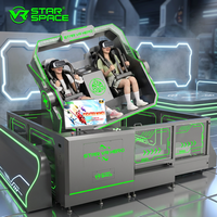 Simulateur de vol VR à 360 degrés, chaise VR 360 à 2 places, machine de jeu d'arcade à monnayeur pour parc d'attractions
