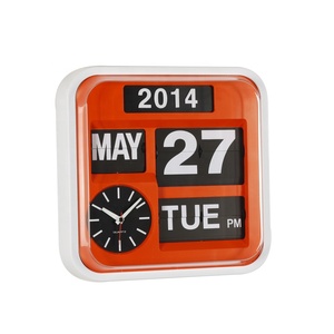 <span class=keywords><strong>Reloj</strong></span> de Pared Colgante SKYSEA de 32CM con Calendario Flip Art Deco, ABS, con Visualización de <span class=keywords><strong>Hora</strong></span>/Fecha/Año, Movimiento de Cuarzo, Fácil de Leer, Modelo A00AF640 - Product Image 4