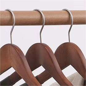 Cintres en bois personnalisés de haute qualité pour costumes, cintres larges à épaules droites en bois pelucheux pour armoire et magasin de vêtements - Product Image 4