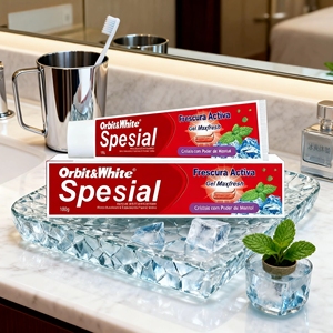 Orbit & White Dentifrice à l'<span class=keywords><strong>acide</strong></span> <span class=keywords><strong>hyaluronique</strong></span> menthe biologique naturel haleine fraîche nettoyage des dents blanchissant usage domestique réduisant la bouche - Product Image 2