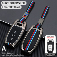 Étui de protection pour clé de voiture en alliage de zinc pour Audi A1 A3 8V A4 B8 B9 A5 A6 C7 A7 A8 Q3 Q5 Q7 S4 S6 S7 S8 R8 TT Accessoires