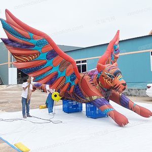 Carnival sân khấu 7m khổng lồ <span class=keywords><strong>Inflatable</strong></span> hổ và đầy màu sắc treo rồng tổ chức sự kiện trang trí nghệ thuật động vật diễu hành mô hình bơm hơi - Product Image 2
