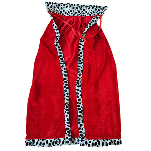 2 Coronas de Rey y Reina con Capa para Niños, Disfraz de Halloween, Capa de Terciopelo Roja, Azul y Morada para Adultos y Niños, con Cetro - Product Image 6