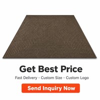 Modern Sisal Look Area Rug Coffee Brown Woven Texture Carpet Large Bordered Design Durable Rug for Living Room Home Decor