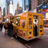 Nouveau chariot commercial de camion de nourriture de boulangerie de fromage d'arachide de chocolat de biscuit de fruit de conception bon marché avec le climatiseur