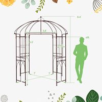 Großhandel Metall-Gartenbogen Robuster Eisen-Rankbogen für Kletterpflanzen Gartenpflanzenstütze für Draußen mit Bodenanker