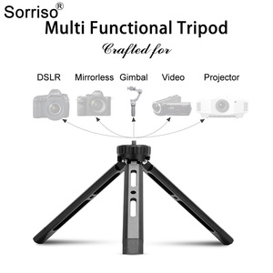Sorriso Nhôm Bốn Bánh Bảng <span class=keywords><strong>Tripod</strong></span> Đứng Bóng Đầu UNC 1/4 "Xách Tay Máy Tính Để Bàn <span class=keywords><strong>Tripod</strong></span> Cho Máy Chiếu Máy Ảnh Điện Thoại Di Động - Product Image 6