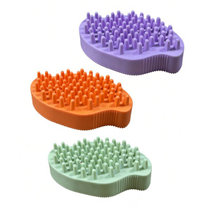 <b>Pet</b> Bath Massage <b>Brush</b> TPR Multifunctional Dog Grooming Tool For Cleaning And Removing Loose Fur - Product Image 5