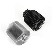Dissipateur thermique en aluminium extrudé sur mesure, usiné CNC |   Radiateur haute puissance pour onduleur LED, fabriqué en usine ISO