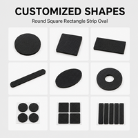 Joints en caoutchouc silicone auto-adhésifs simple face sur mesure pour usine, 3 mm, patins antidérapants pour pieds de meubles, service de découpe, résistants aux ESD