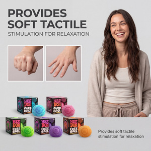 Serie de Pelotas de Juguete con Forma de Flor - Creativas, Lindas, Relajantes, Suaves, No Pegajosas, Portátiles, Pelotas Antiestrés para Oficina - Product Image 4