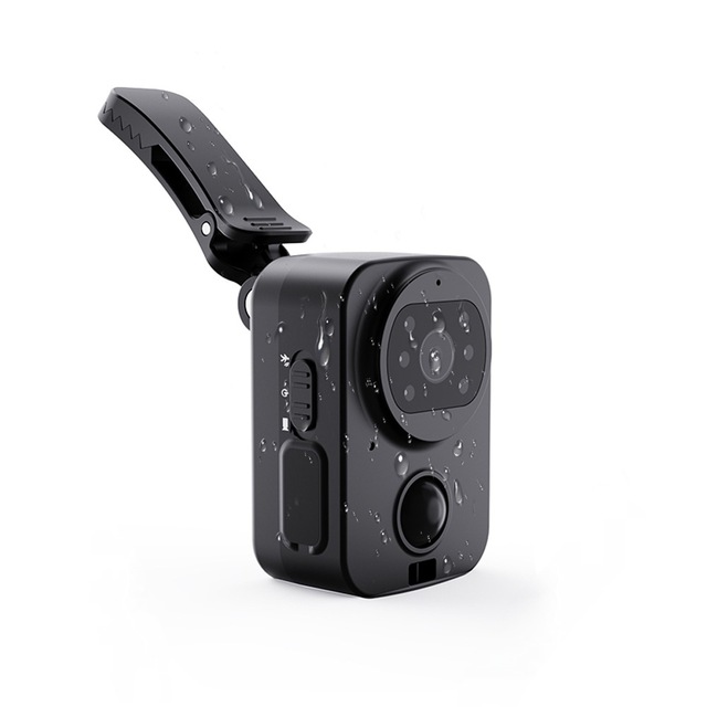 PD01 Mini Waterproof Action Camera 1080P FHD Pocket Sports Camera with Back Clip PIR Night Vision