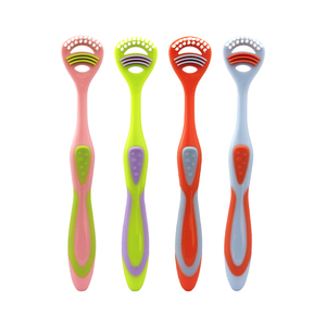 Massage Brush <strong>Tongue</strong> <strong>Cleaner</strong> Hygienic <strong>Rubber</strong> Plaque Remover - Product Image 1