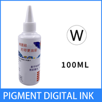 Impresión de transferencia Digital de tinta blanca, tinta de pigmento DTF sin obstrucción para impresora EPSON DX5/5113/4720/i3200/L1800 DTF