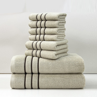 Lote de lujo 100% algodón suave de alta absorción juego de toallas de baño de alta calidad al por mayor