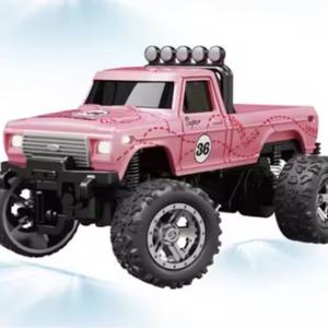 Dwi Dowellin 2.4Ghz Mini RC Racing Car 1/64 Scale Alloy Monster <b>Truck</b> <b>Remote</b> <b>Control</b> With Lights for Drifting 4x4 Feature" - Product Image 4