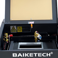 Machine de gravure laser CO2 de bureau 3020, découpeuse et graveuse de table avec refroidissement par eau pour bois, acrylique, cuir, plastique