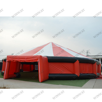 Grande tente de cirque gonflable commerciale, tente de fête gonflable portable pour l'extérieur, tente gonflable personnalisée pour la location de fêtes et de carnavals