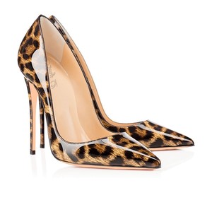 Chaussures à talons hauts pour femmes, imprimé léopard, sexy, pour boîte de nuit, escarpins à talon aiguille, mode - Product Image 3