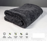 Serviettes de nettoyage auto en microfibre écologiques de haute qualité 1200 g/m² 60*90 cm à boucles torsadées séchage rapide pour detailing et usage domestique