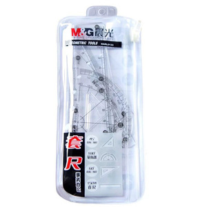 Juego de Herramientas Geométricas M&G, Regla de 15 cm, Triángulos de 45 y 60 Grados, Transportador, Kit de Medición para Oficina y Aprendizaje - Product Image 5