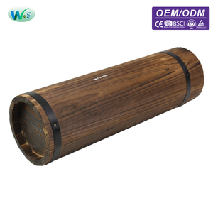 Vase cylindrique en <span class=keywords><strong>bois</strong></span> naturel fait main, <span class=keywords><strong>support</strong></span> de fleurs décoratif rustique pour la décoration de la maison, des mariages et des fêtes - Product Image 3