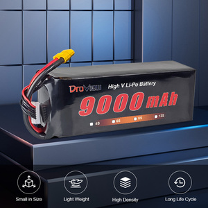 대량 재고 리포 폴리머 배터리 6S 23.1V 9000mAh 70C 고속 고전압 충전식 UAV 리튬 배터리 FPV 드론용 - Product Image 4