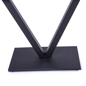 V Shape Metal <b>Table</b> <b>Legs</b> 400x700x720mm Industrial Design For Restaurant <b>Tables</b> Durable Support Base - Product Image 3